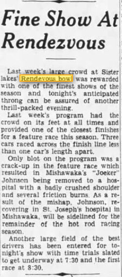 Rendezvous Bowl - Jul 23 1949 Article